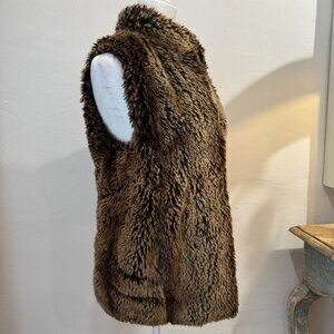 Donna Salyers' Fabulous Furs Brown Faux Fur Vest
